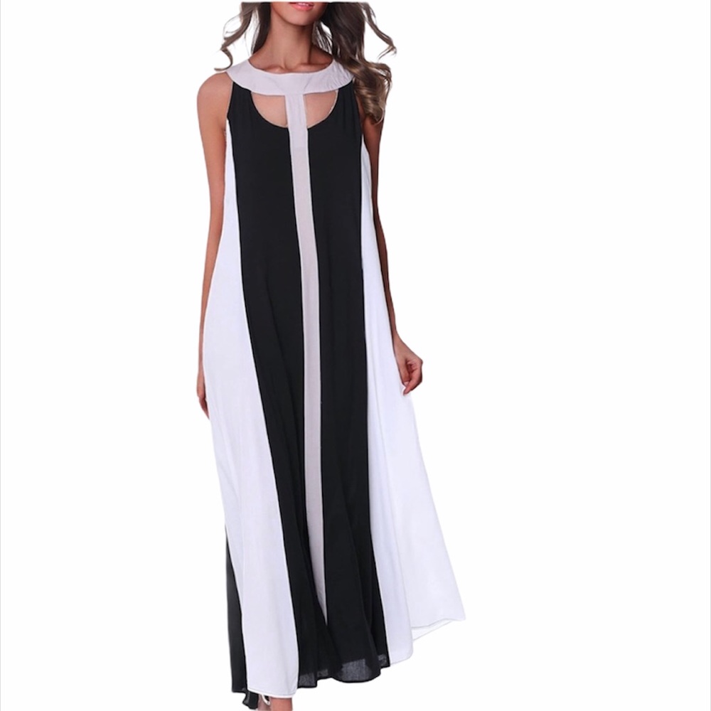 Mod Style Plus Size Floor Length Cut Out Dress NWT
